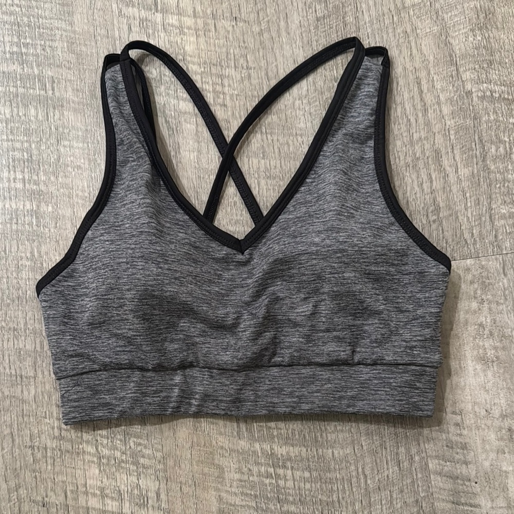 Gray Sports Bra